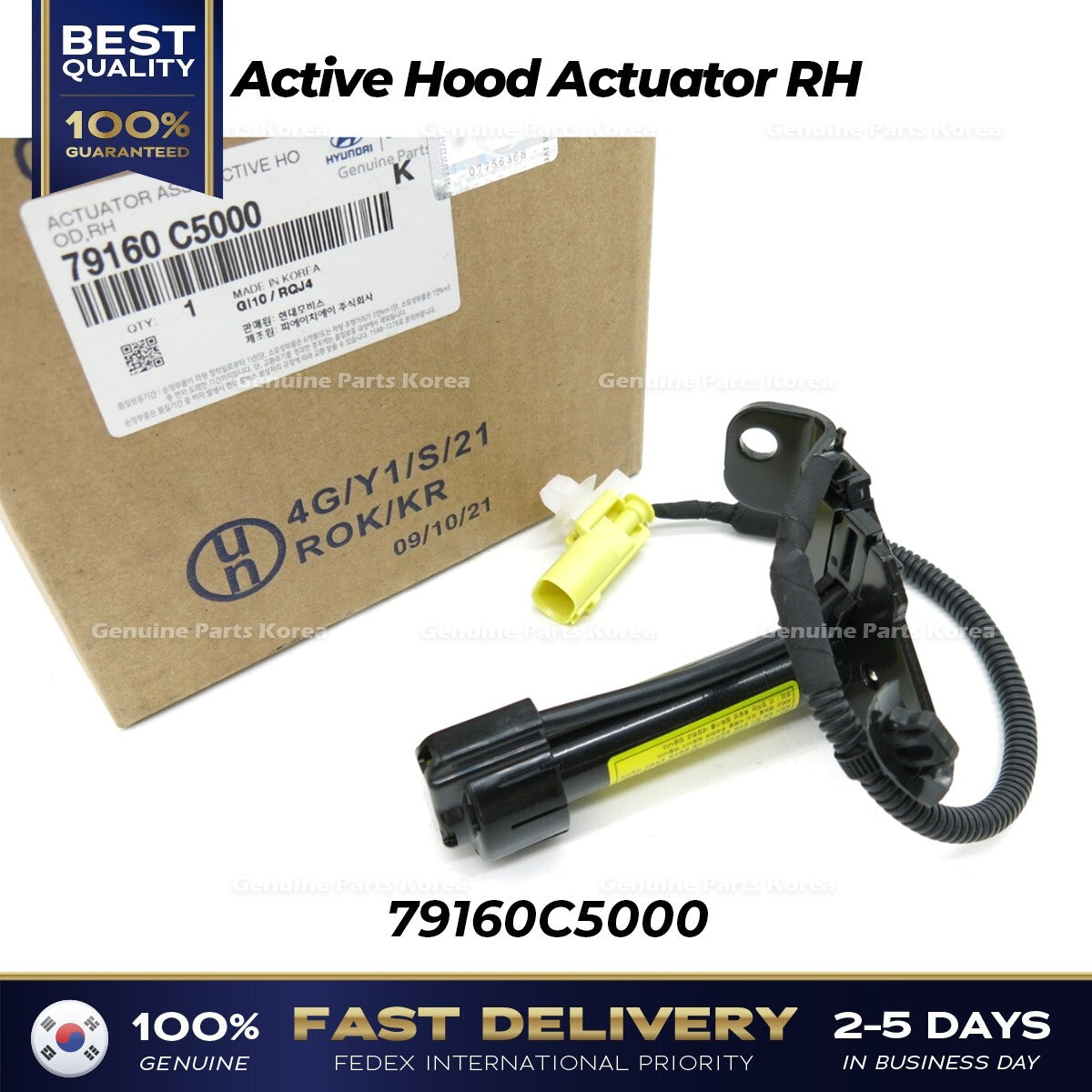 Genuine Active Hood Actuator RH 79160C5000 for Kia Sorento