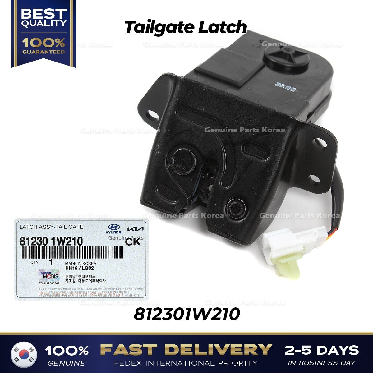 Genuine Tailgate Latch 812301W210 for Kia Rio