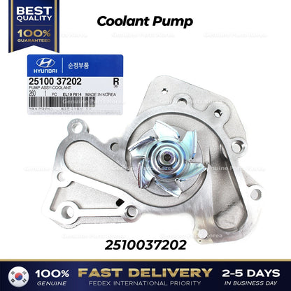 Genuine Coolant Pump 2510037202 for Hyundai Santa Fe Sonata Kia Optima
