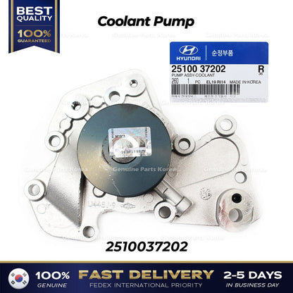 Genuine Coolant Pump 2510037202 for Hyundai Santa Fe Sonata Kia Optima