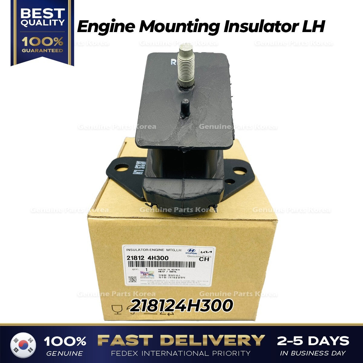 Genuine Engine Mounting Insulator LH 218124H300 for Hyundai H1