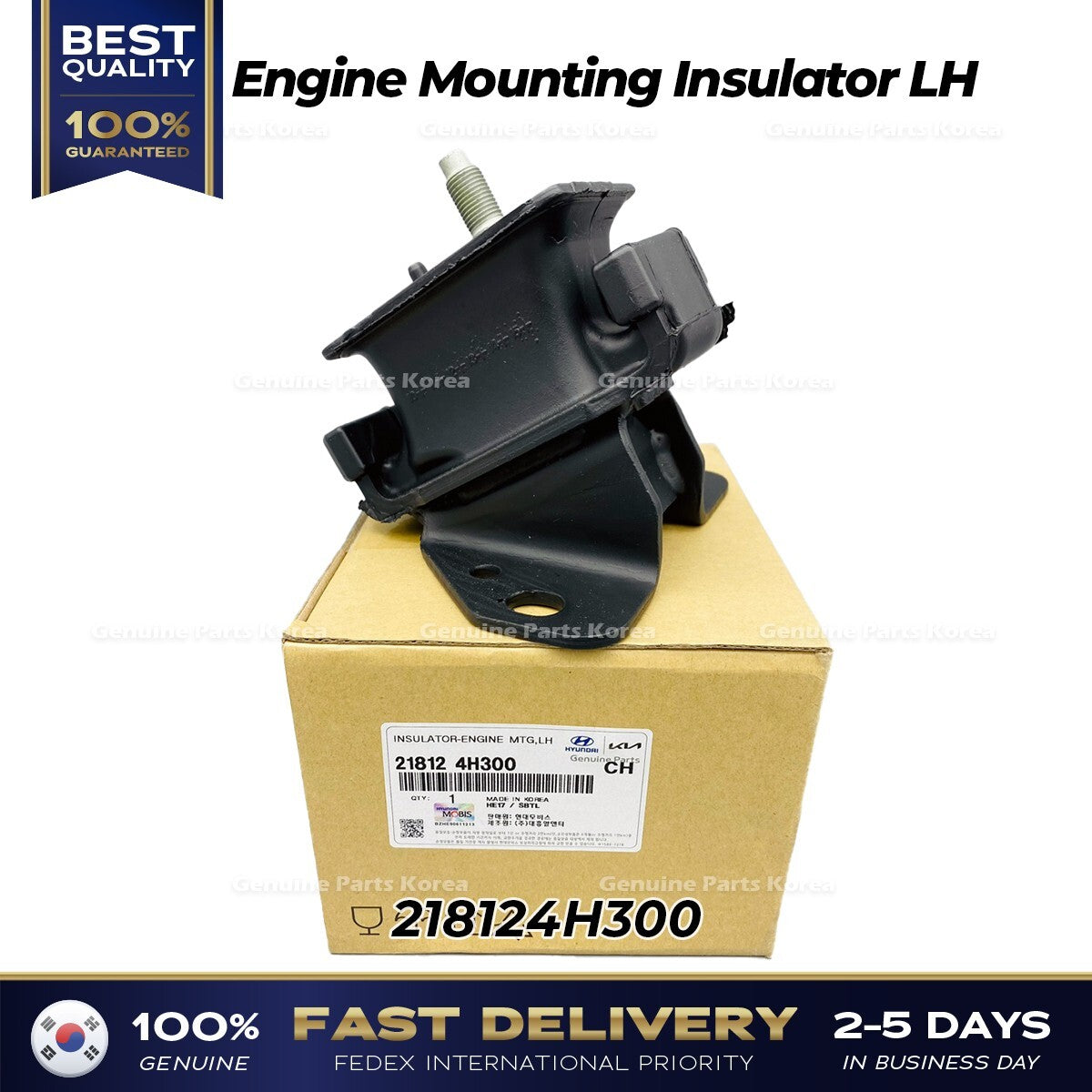 Genuine Engine Mounting Insulator LH 218124H300 for Hyundai H1