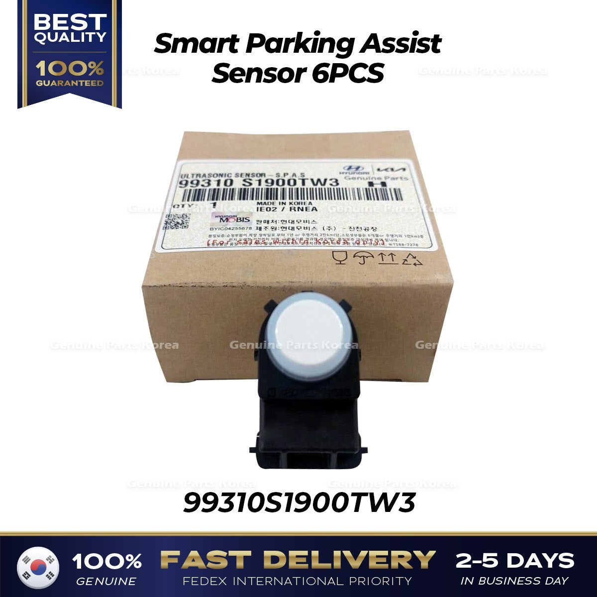 Genuine Smart Parking Assist Sensor 6PCS 99310S1900TW3 for Hyundai Tucson
