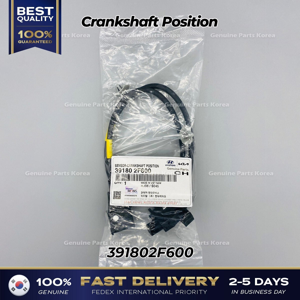 Genuine Crankshaft Position 391802F600 for Hyundai Tuscon Kia Sportage