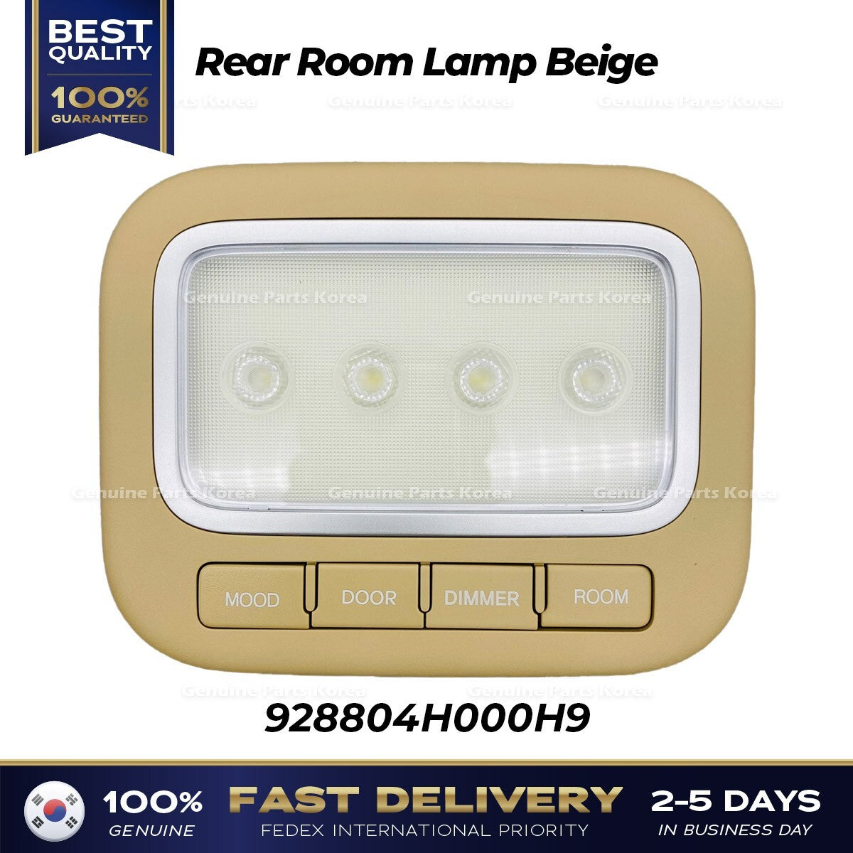 Genuine Rear Room Lamp Beige 928804H000H9 for Hyundai H1