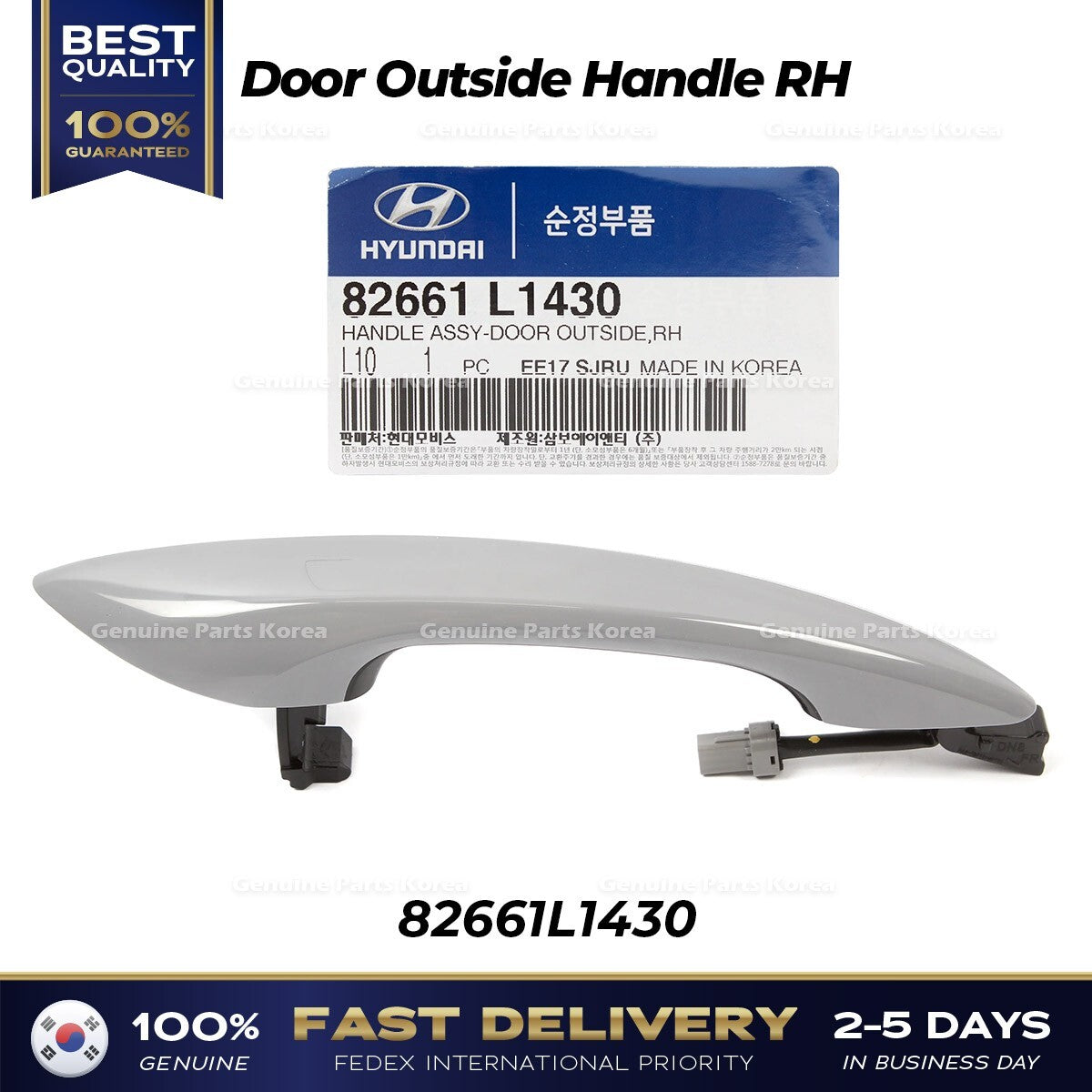 Genuine Door Outside Handle RH 82661L1430 for Hyundai Sonata
