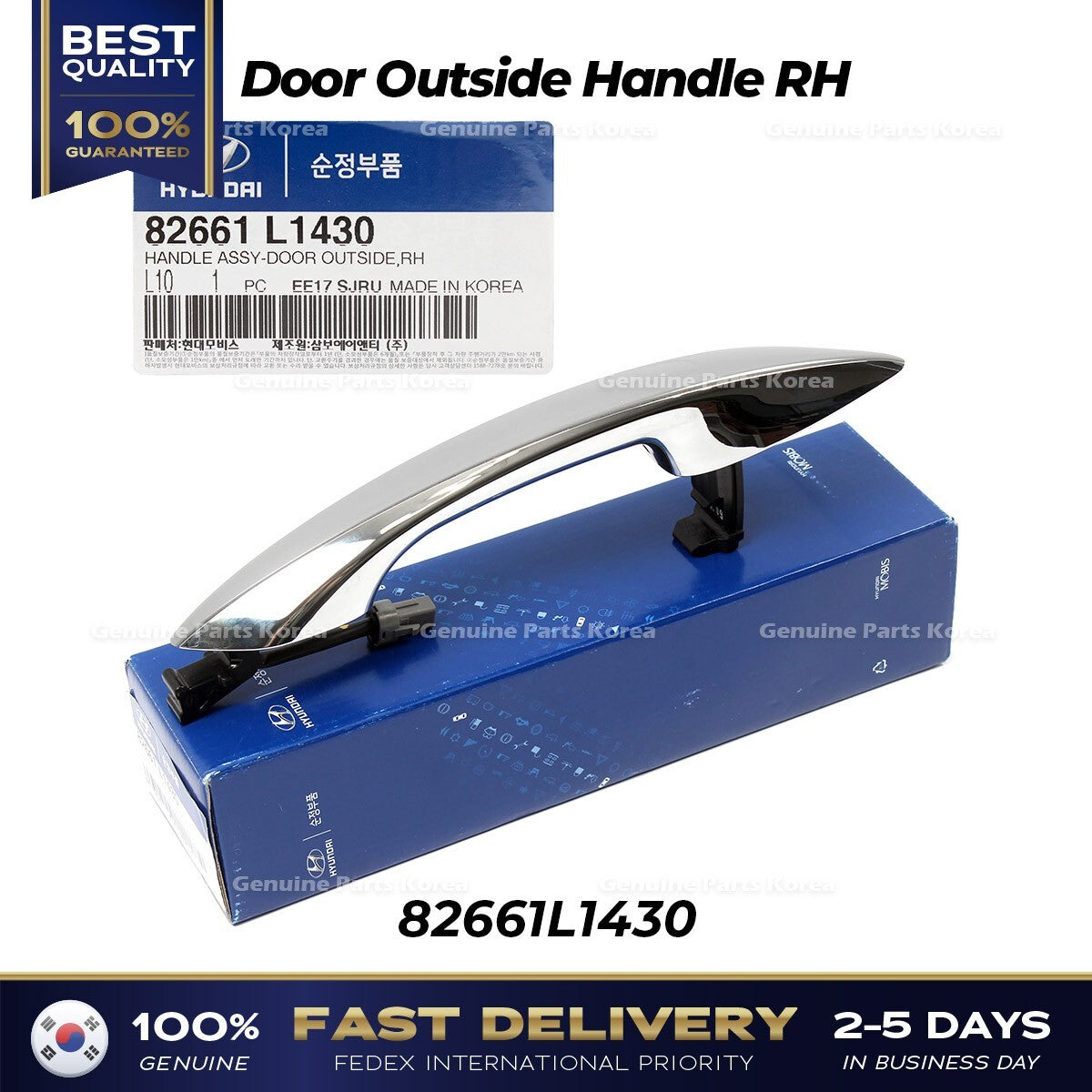 Genuine Door Outside Handle RH 82661L1430 for Hyundai Sonata
