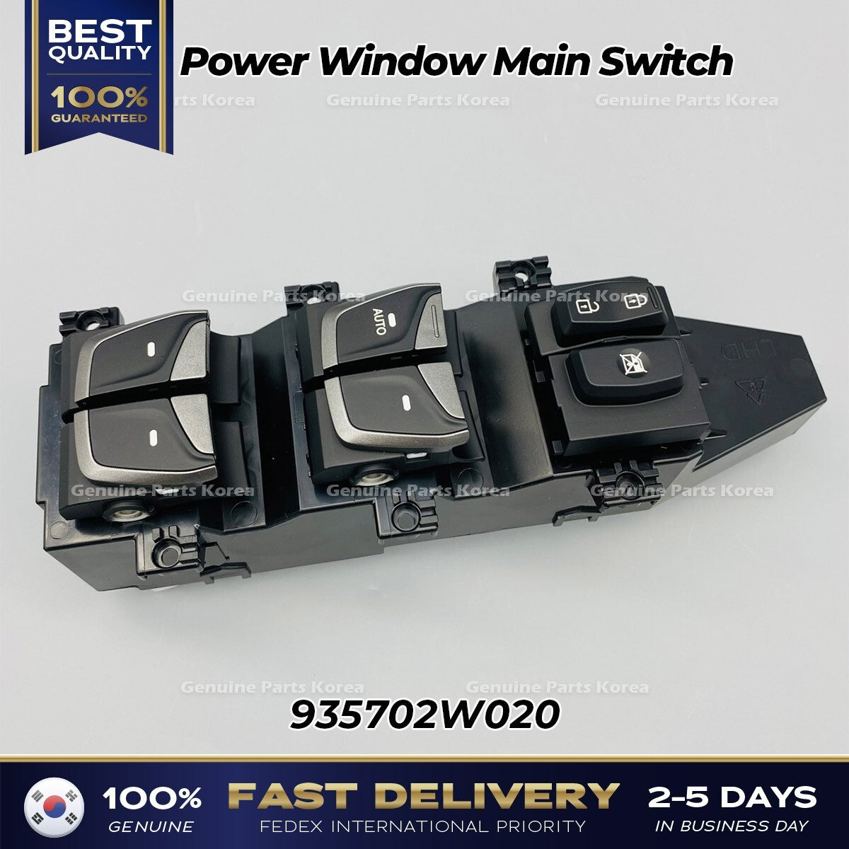 Genuine Power Window Main Switch 935702W020 for Hyundai Santa Fe