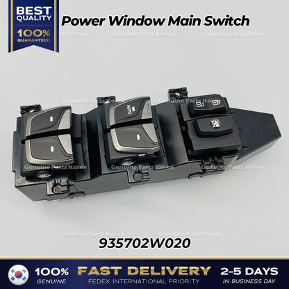 Genuine Power Window Main Switch 935702W020 for Hyundai Santa Fe