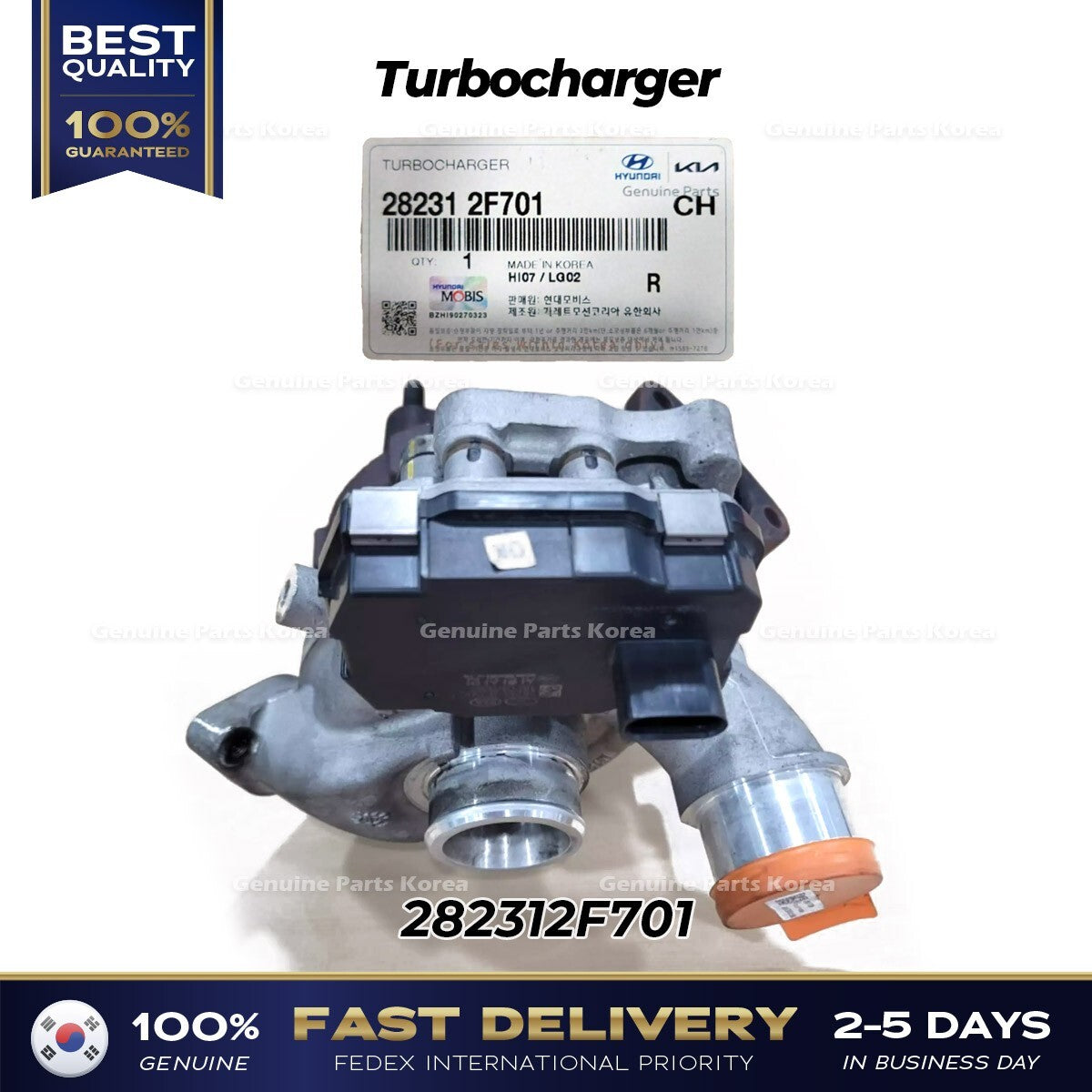 Genuine Turbocharger 282312F701 for Hyundai Tuscon Kia Sportage
