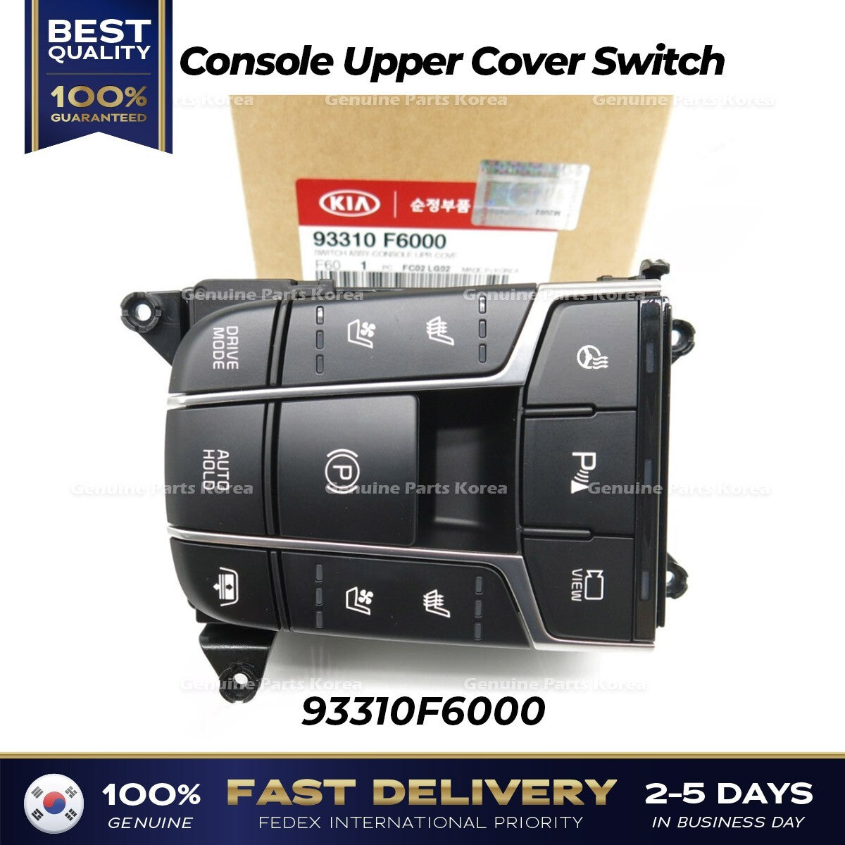 Genuine Console Upper Cover Switch 93310F6000 for Kia Cadenza K7