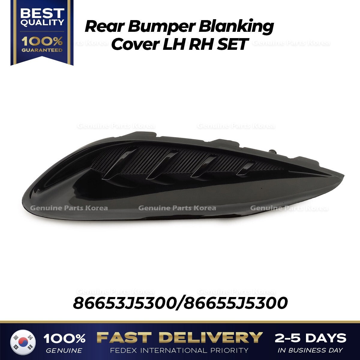 Genuine Rear Bumper Blanking Cover LH RH SET for Kia Stinger