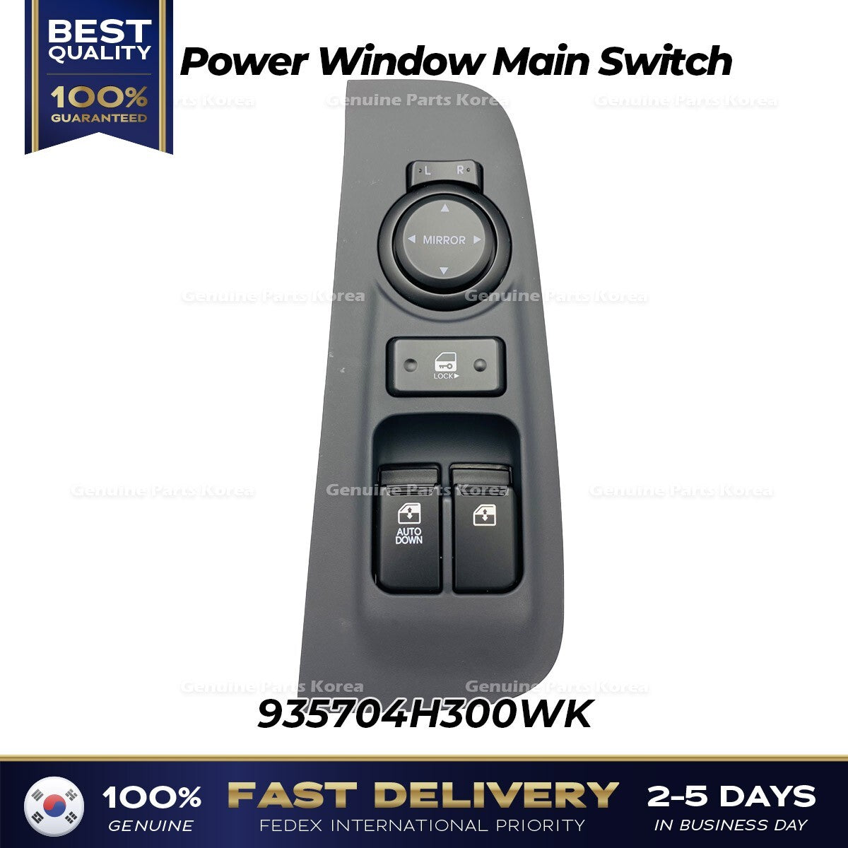 Genuine Power Window Main Switch 935704H300WK for Hyundai H1