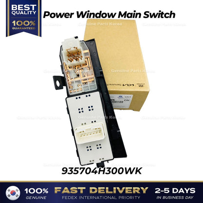 Genuine Power Window Main Switch 935704H300WK for Hyundai H1