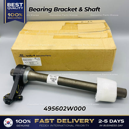 Genuine Bearing Bracket & Shaft 495602W000 for Hyundai Santa Fe Kia Sorento