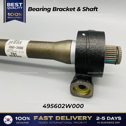 Genuine Bearing Bracket & Shaft 495602W000 for Hyundai Santa Fe Kia Sorento