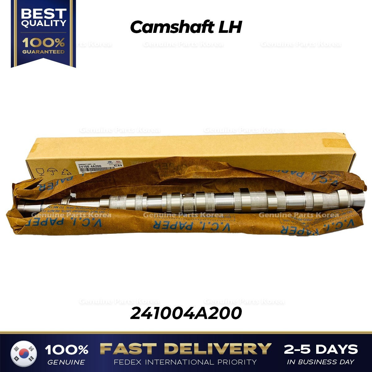Genuine Camshaft LH 241004A200 for Hyundai H1 H100 Kia Sorento K2500