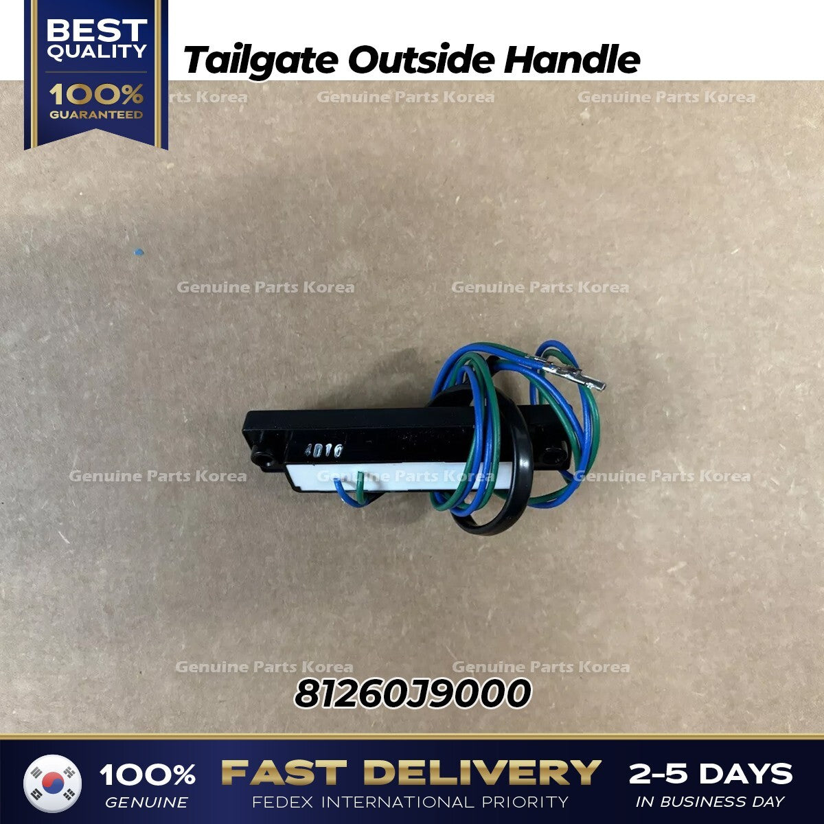 Genuine Tailgate Outside Handle 81260J9000 for Hyundai Kona