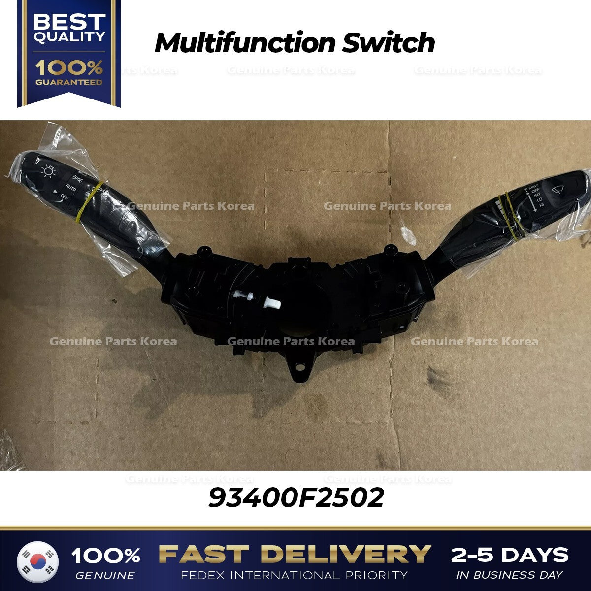 Genuine Multifunction Switch 93400F2502 for Hyundai Elantra