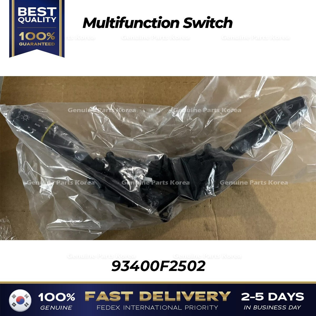 Genuine Multifunction Switch 93400F2502 for Hyundai Elantra