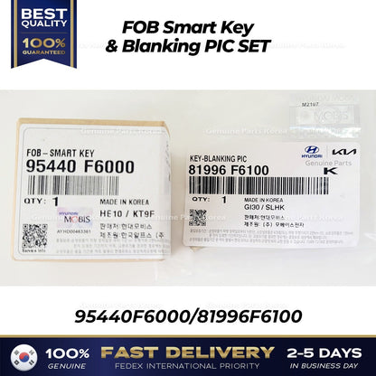 Genuine FOB Smart Key & Blanking PIC SET 95440F6000 for Kia Cadenza