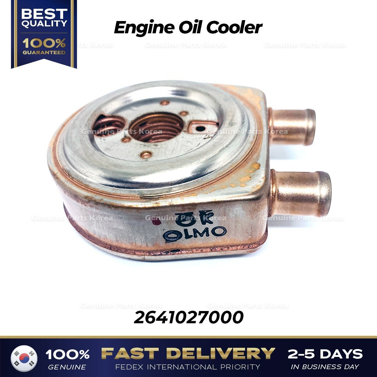 Genuine Engine Oil Cooler 2641027000 for Hyundai Tuscon Santa Fe Kia Sportage