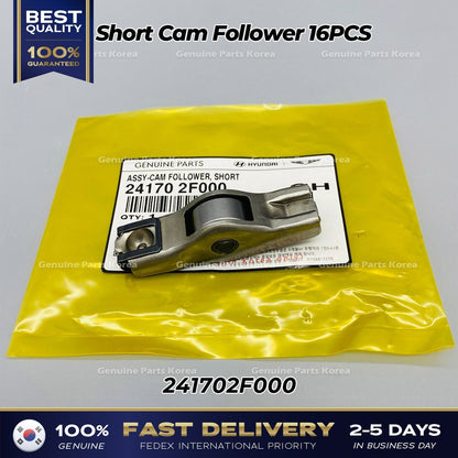 Genuine Short Cam Follower 16PCS 241702F000 for Hyundai Kia