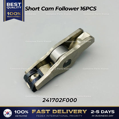 Genuine Short Cam Follower 16PCS 241702F000 for Hyundai Kia