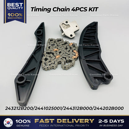 Genuine Timing Chain 4PCS KIT for Hyundai Accent Elantra Kia Rio Forte