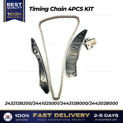 Genuine Timing Chain 4PCS KIT for Hyundai Accent Elantra Kia Rio Forte
