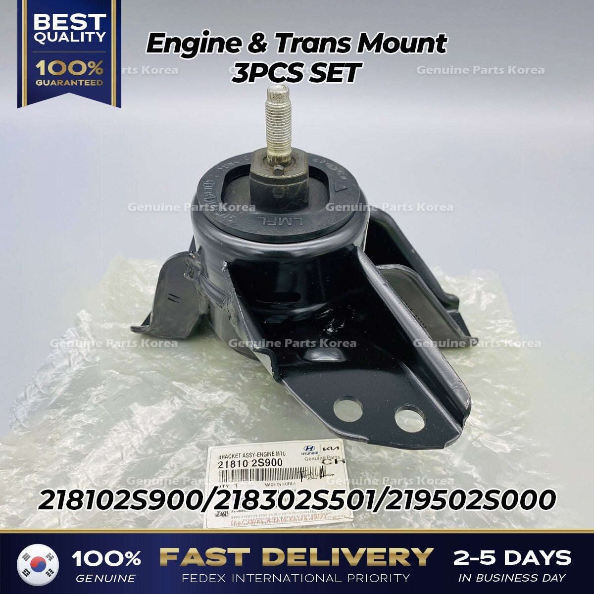 Genuine Engine & Trans Mount 3PCS SET for Hyundai Tuscon