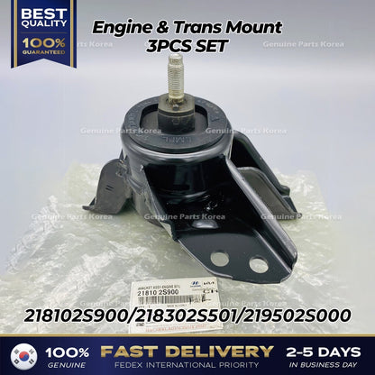 Genuine Engine & Trans Mount 3PCS SET for Hyundai Tuscon