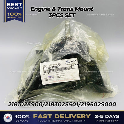 Genuine Engine & Trans Mount 3PCS SET for Hyundai Tuscon