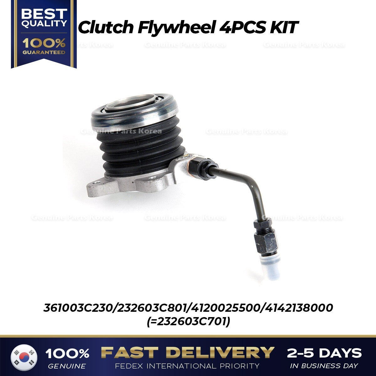 Genuine Clutch Flywheel 4PCS KIT 232603C801 for Hyundai Genesis Coupe