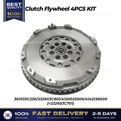 Genuine Clutch Flywheel 4PCS KIT 232603C801 for Hyundai Genesis Coupe