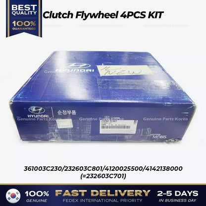 Genuine Clutch Flywheel 4PCS KIT 232603C801 for Hyundai Genesis Coupe