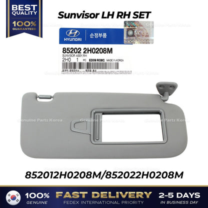 Genuine Sunvisor LH RH SET 852012H0208M 852022H0208M for Hyundai Elantra