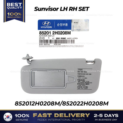 Genuine Sunvisor LH RH SET 852012H0208M 852022H0208M for Hyundai Elantra