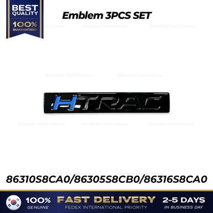 Genuine Emblem 3PCS SET for Hyundai Palisade LX2 Black edition