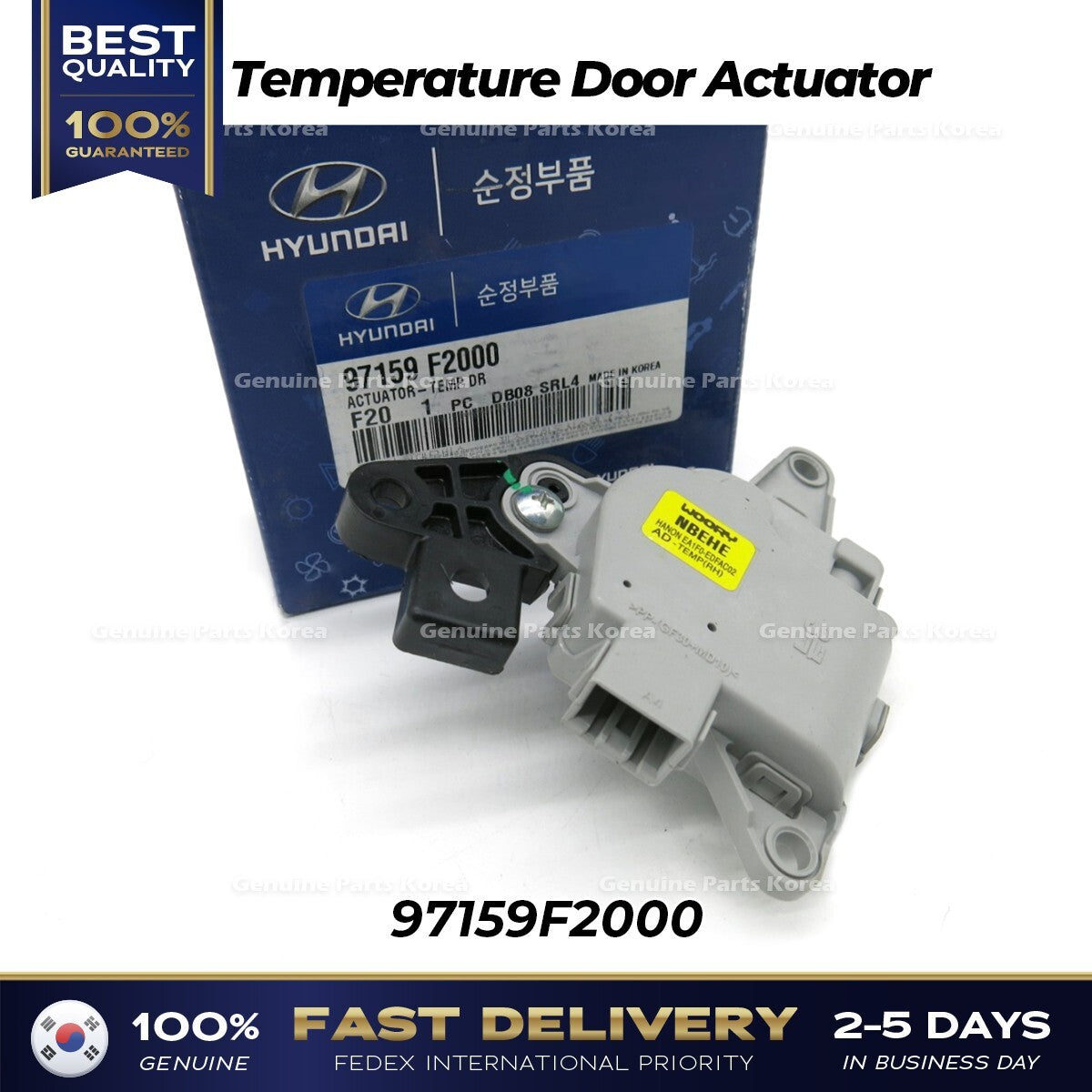 Genuine Temperature Door Actuator 97159F2000 for Hyundai Elantra Kia Forte