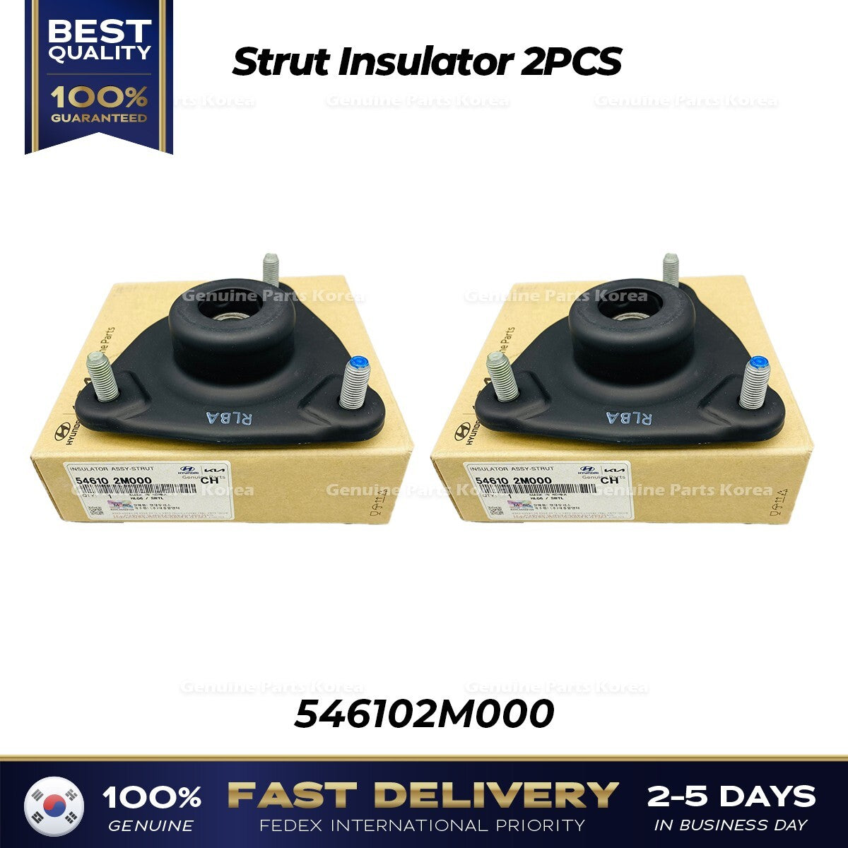 Genuine Strut Insulator 2PCS 546102M000 for Hyundai Genesis Coupe