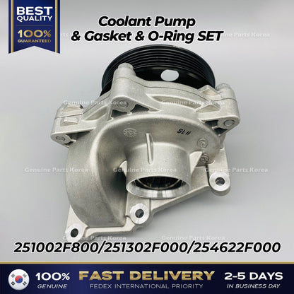 Genuine Coolant Pump & Gasket & O-Ring SET 251002F800 for Hyundai