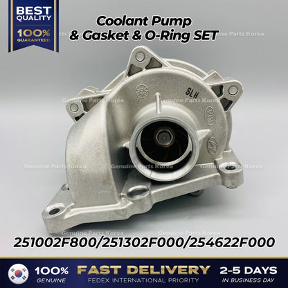 Genuine Coolant Pump & Gasket & O-Ring SET 251002F800 for Hyundai