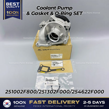 Genuine Coolant Pump & Gasket & O-Ring SET 251002F800 for Hyundai