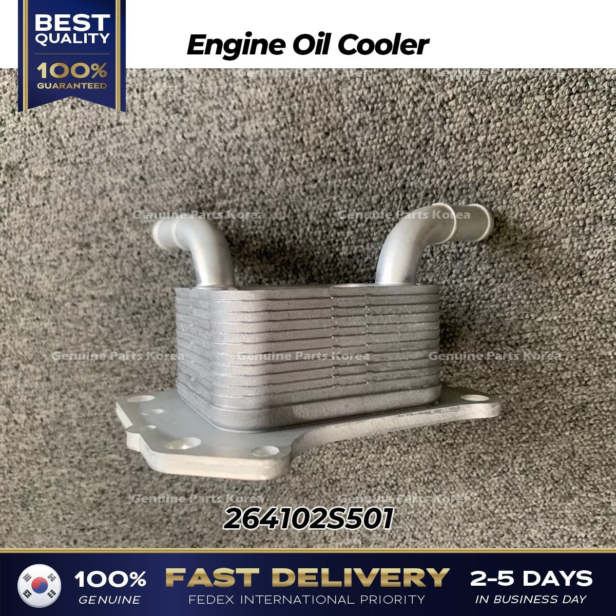 Genuine Engine Oil Cooler 264102S501 for Hyundai Santa Fe Kia Sorento