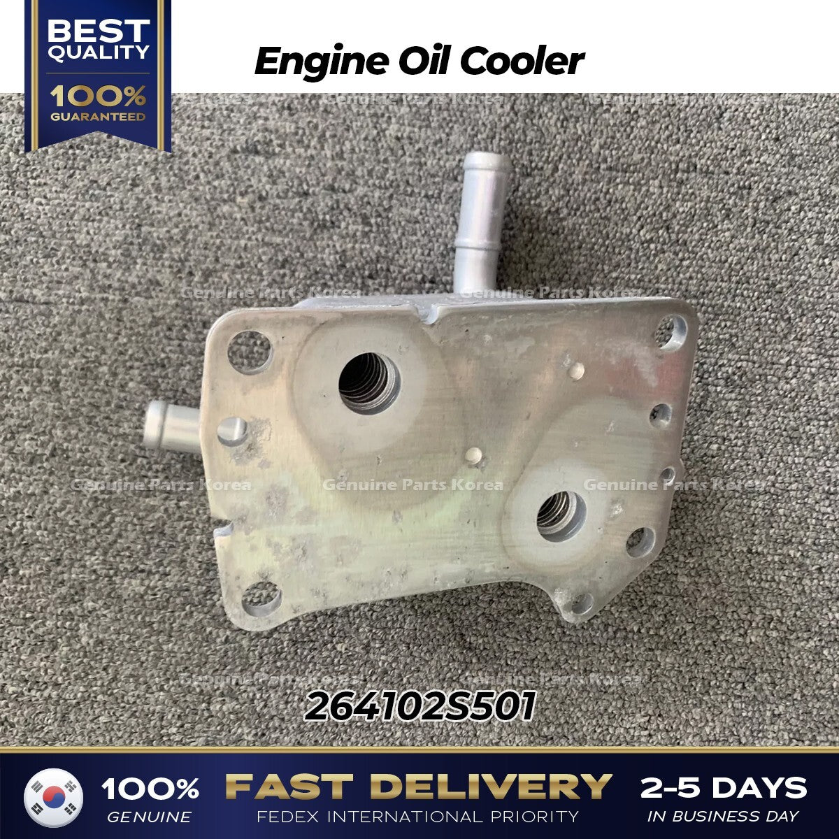Genuine Engine Oil Cooler 264102S501 for Hyundai Santa Fe Kia Sorento