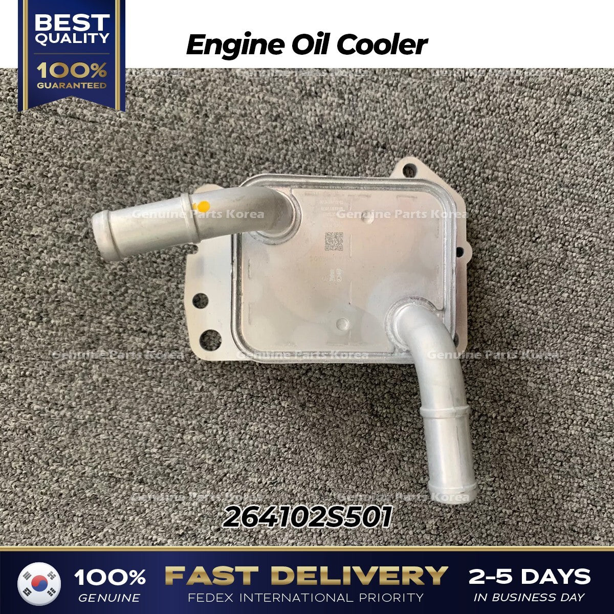 Genuine Engine Oil Cooler 264102S501 for Hyundai Santa Fe Kia Sorento