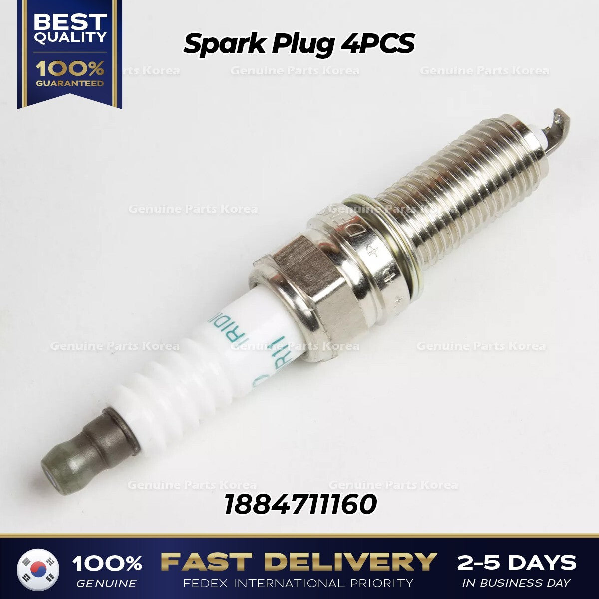Genuine Spark Plug 4PCS 1884711160 for Hyundai Kia