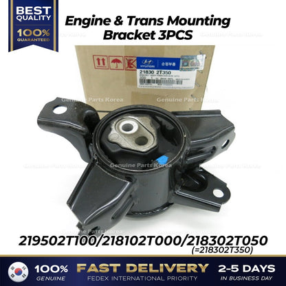Genuine Engine & Trans Mounting 3PCS for Hyundai Sonata Kia Optima