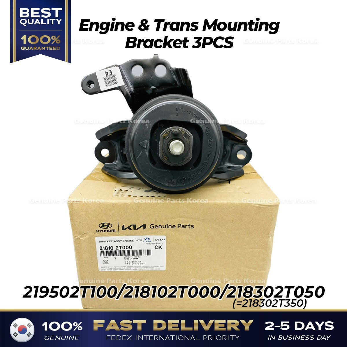 Genuine Engine & Trans Mounting 3PCS for Hyundai Sonata Kia Optima
